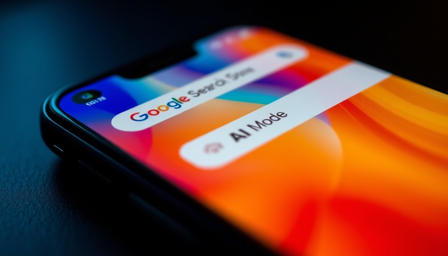 Close-up of Google AI Mode on smartphone screen.