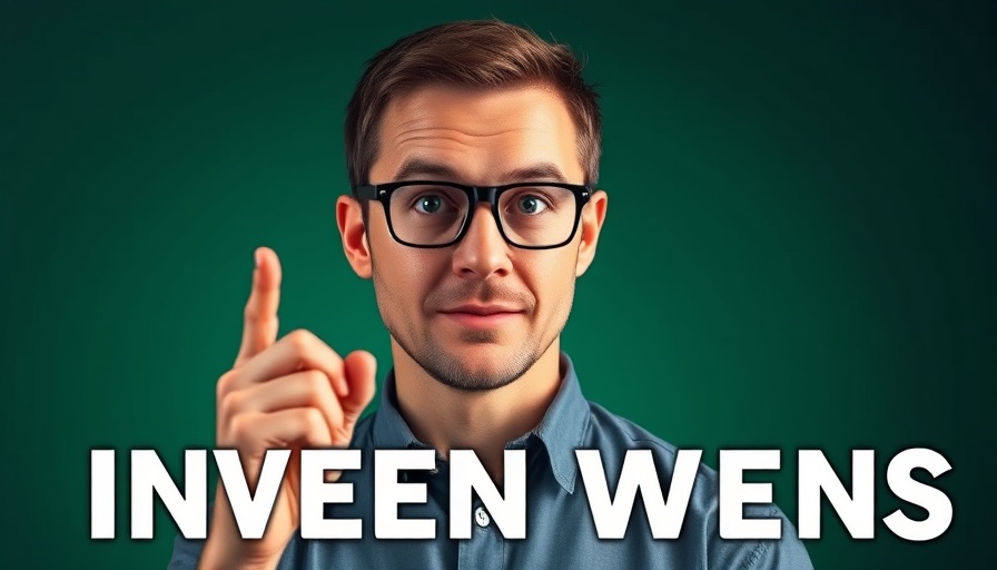 Confident man with glasses discussing shift in SEO branding.