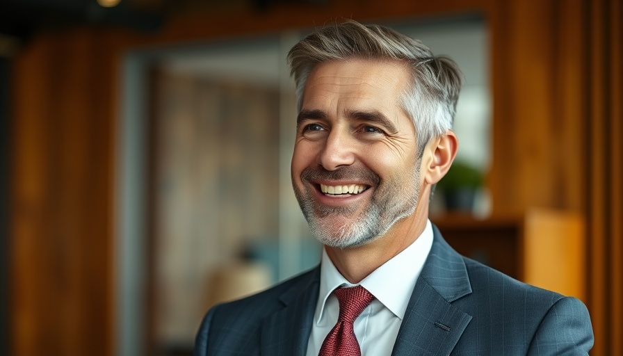 Professional man smiling in office - Visionary Lessons for Veterinary Success