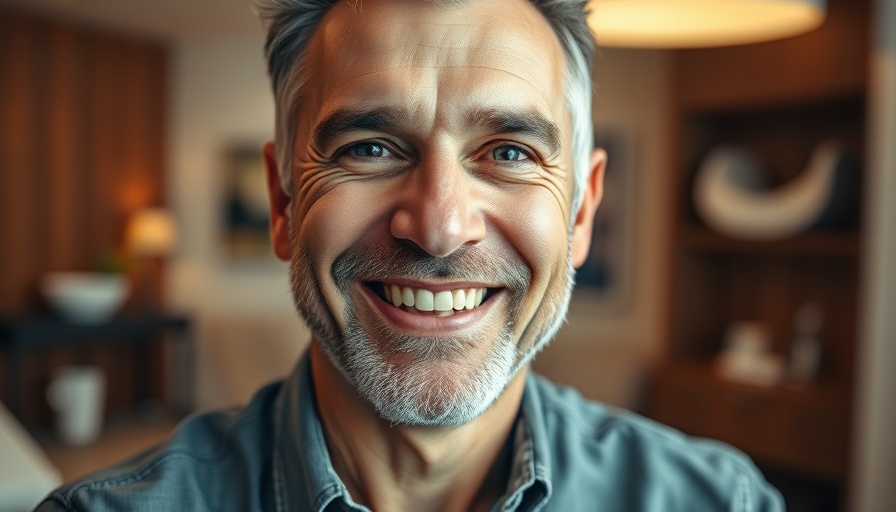 Visionary Success in MedSpa: Confident middle-aged man smiling.