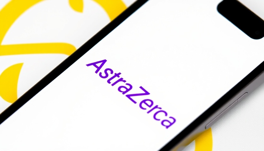AstraZeneca logo displayed on smartphone screen