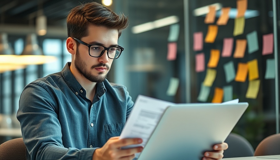 Man analyzing marketing data on laptop for veterinary conversion tracking.