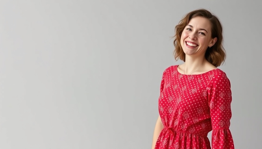 Confident woman smiling in red dress; Ways Influencers Make Money