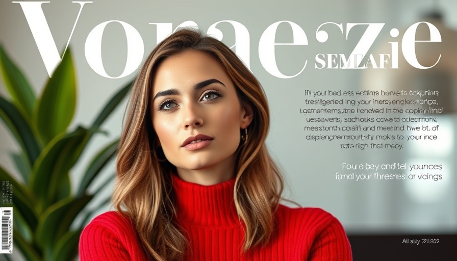 Confident woman on magazine cover discussing influencer strategies.