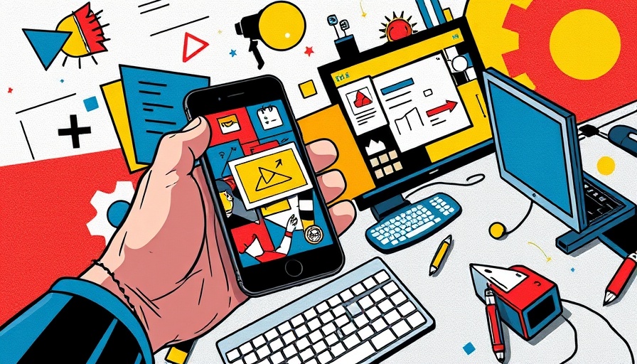 Modern collage illustrating going viral on LinkedIn with colorful graphics.