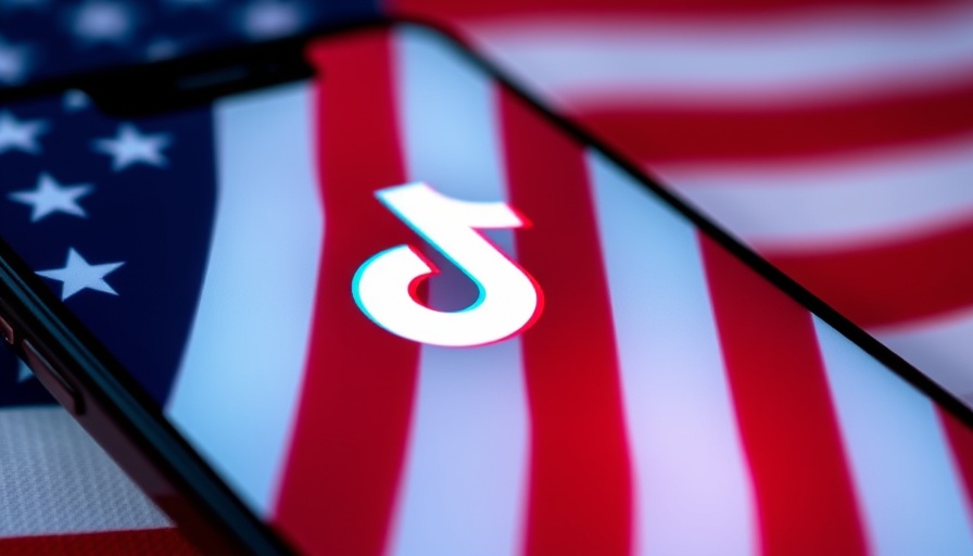 TikTok logo on phone screen with American flag in background, TikTok Ban Delayed Again.