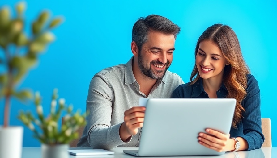 Guide to loyalty programs with happy people and a digital card.