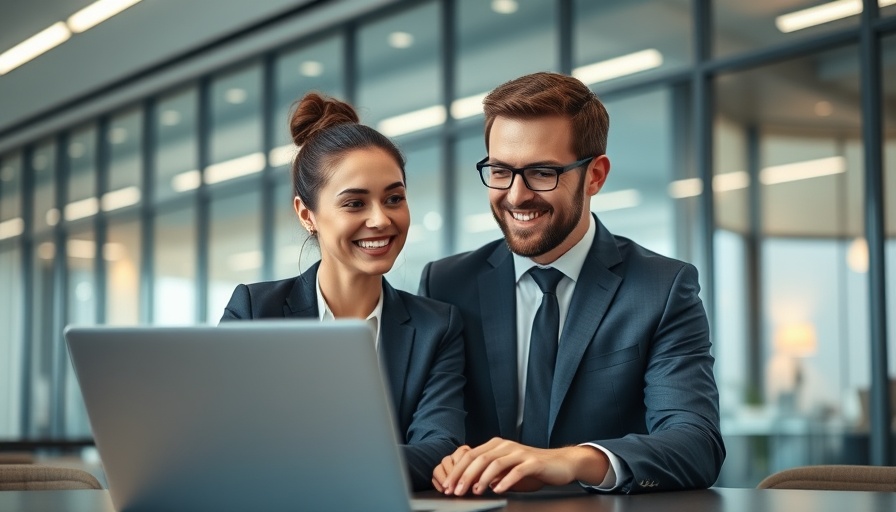 Professionals using AI copywriting tools for MedSpas on a laptop.