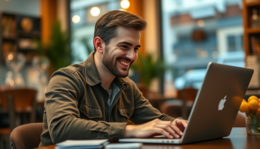 Man working on loyalty marketing programs for medspas.