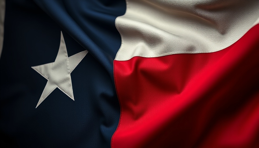 Texas flag close-up symbolizing Hawkins Texas police crisis.