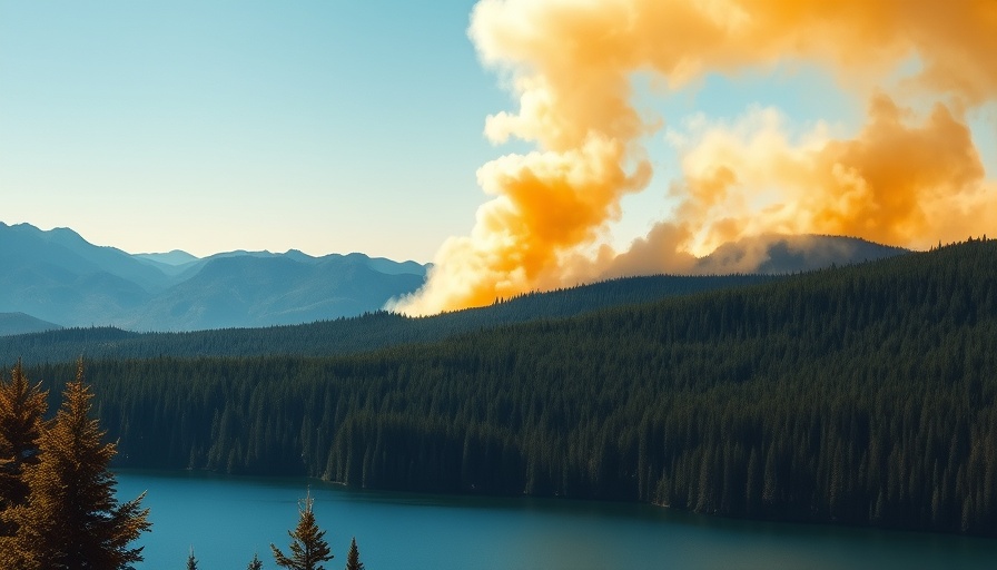 Idaho firefighters ambushed scene with forest fire smoke over lake
