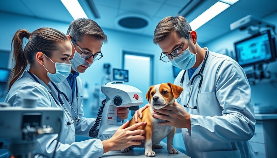 Veterinary professionals using technology in modern clinics.