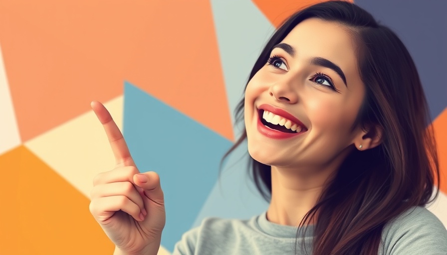 Creative lead generation ideas illustration with smiling woman.