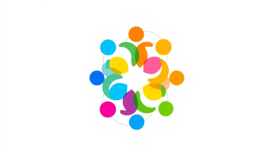 Entrepreneurs' organization logo with colorful circular pattern, representing motorcycle riding style leadership.