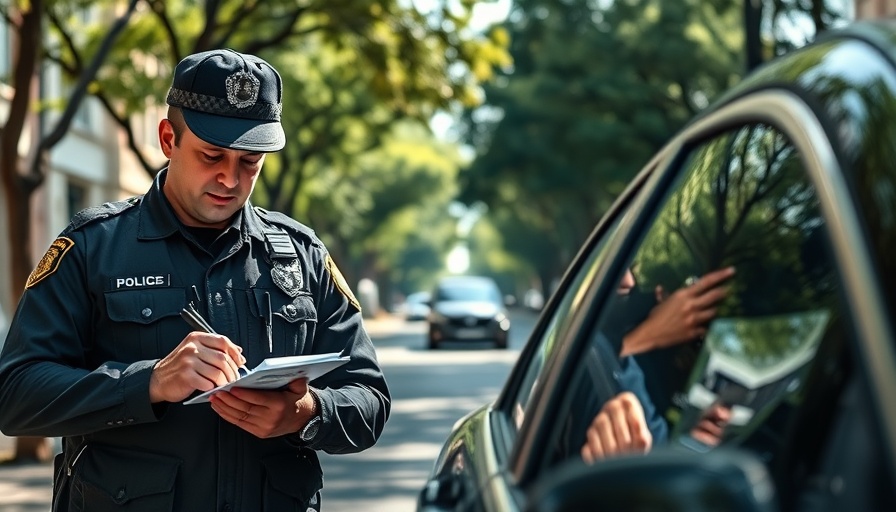 Police officers conducting field training practices on a city street.