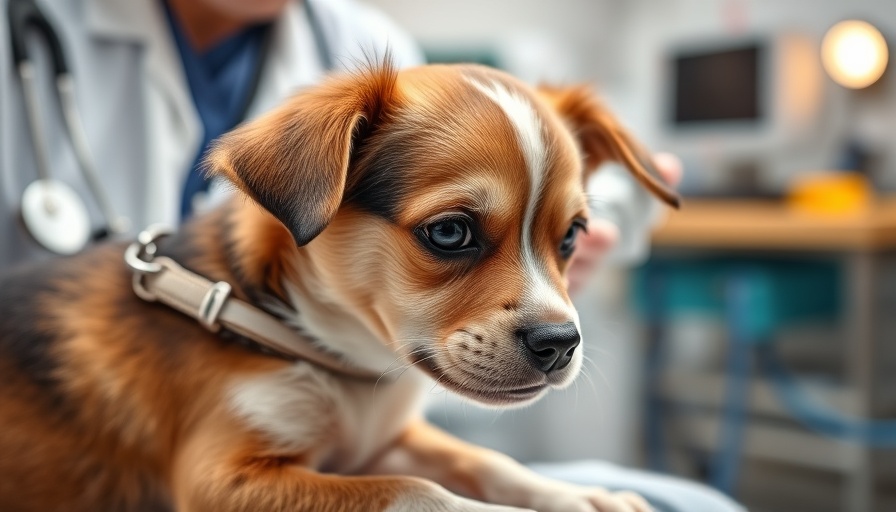 Petco Love investment in cancer care: vet treating dog.