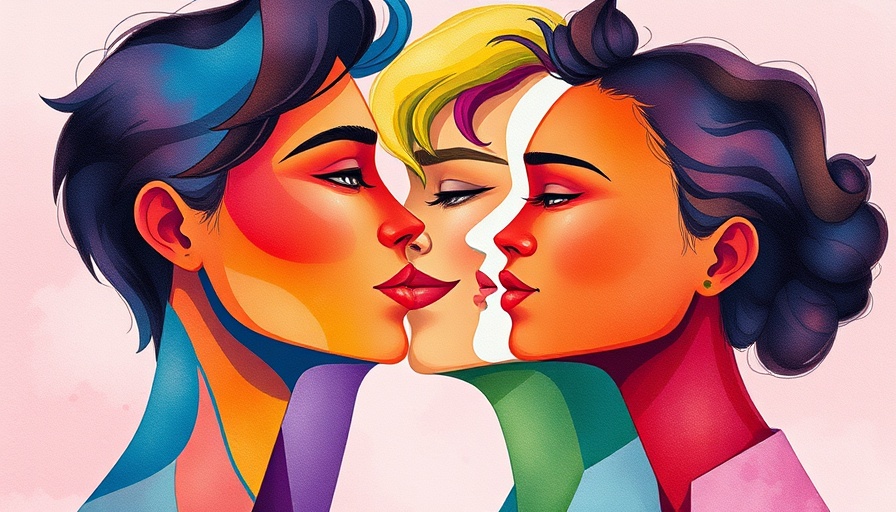 Abstract illustration of human profiles symbolizing remote work connections.