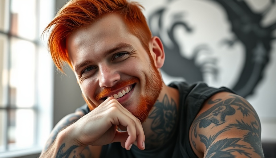 Smiling man with red hair and tattoos in a relaxed pose, AI Data Centers Investment