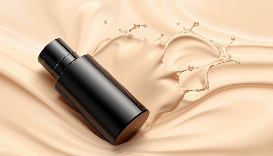 Smooth cosmetic bottle with liquid splash for Agile Strategies for MedSpas