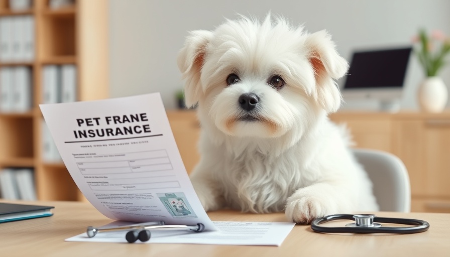 White dog and pet insurance forms in ExclusivePet Rx Program setting.