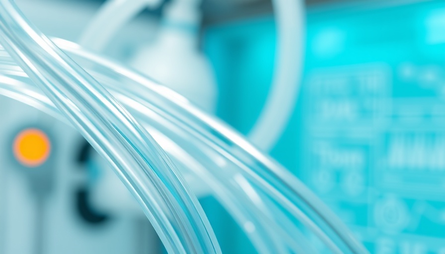 Medical tubing innovation ad highlighting technical advancements.