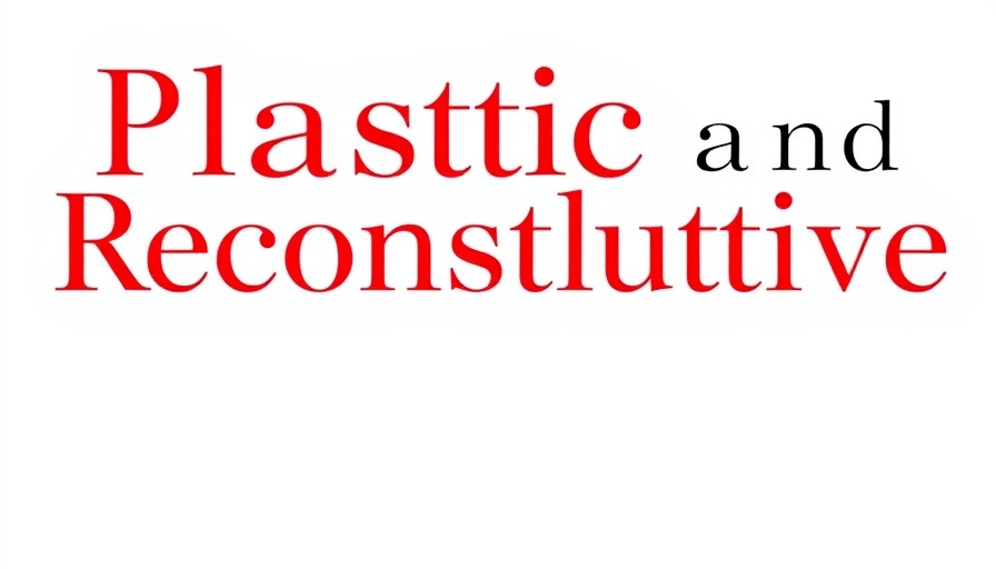 Stylized logo for Plastic and Reconstructive Surgery journal, text layout