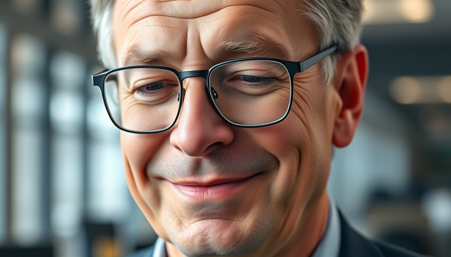 Philips CEO compensation drop portrayed by a smiling executive in an office.