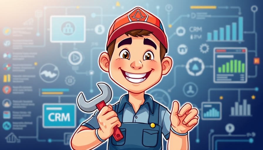Plumber with CRM graphics for Best CRMs for Plumbers in 2025.