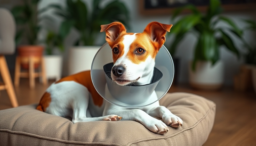 Injured Jack Russell resting indoors, needing traveling emergency veterinarians.