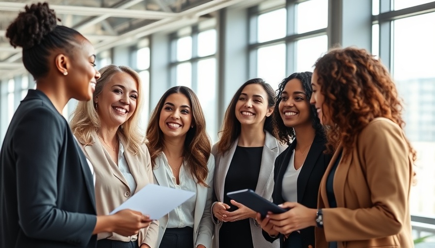 Women entrepreneurs collaborating in modern office