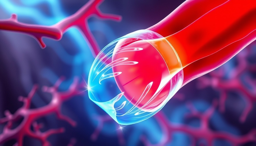 Illustration of shockwave technology in artery, related to Johnson J&J acquisition.