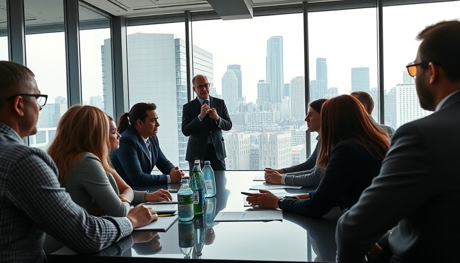 Diverse group discussing police reform strategies in a meeting room.