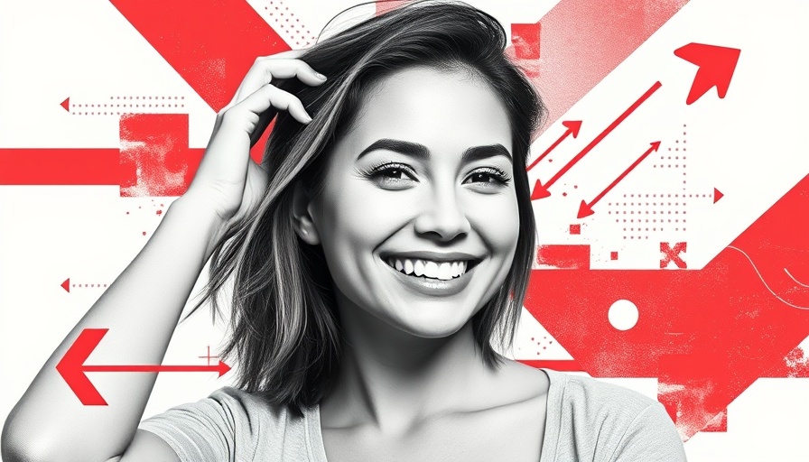 Marketing strategies for Gen Z: smiling woman in graphic art collage