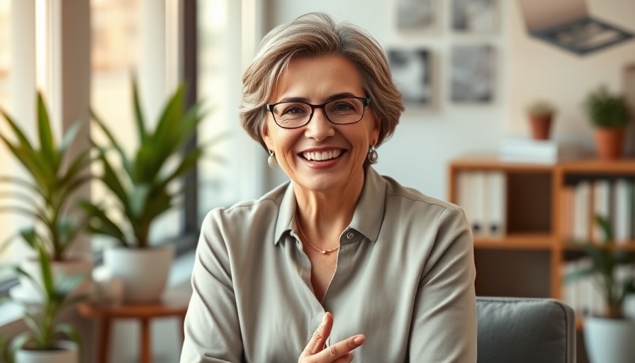 Professional woman discussing clarity in the aesthetic industry