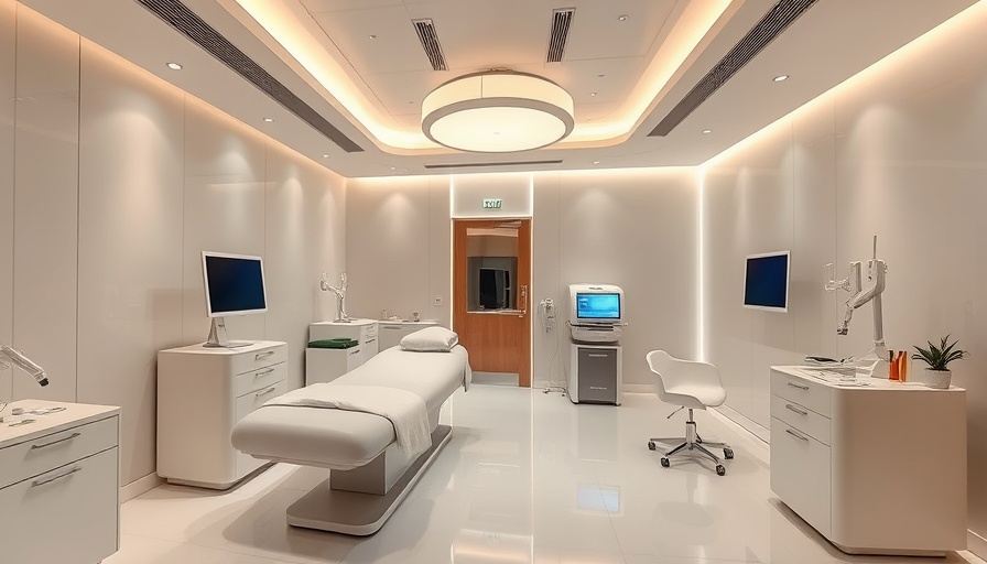 Modern medspa with high-tech equipment showcasing serene environment
