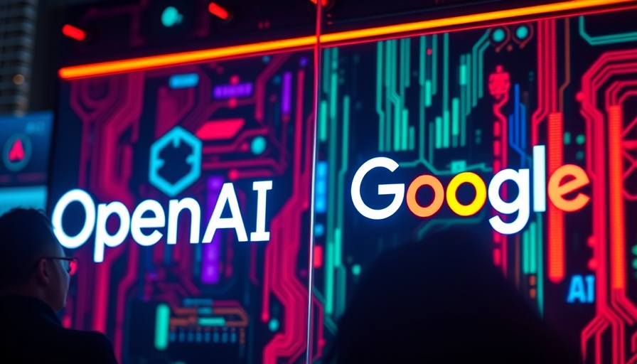 OpenAI and Google logos on neon AI background, ChatGPT Referral Traffic MedSpa.