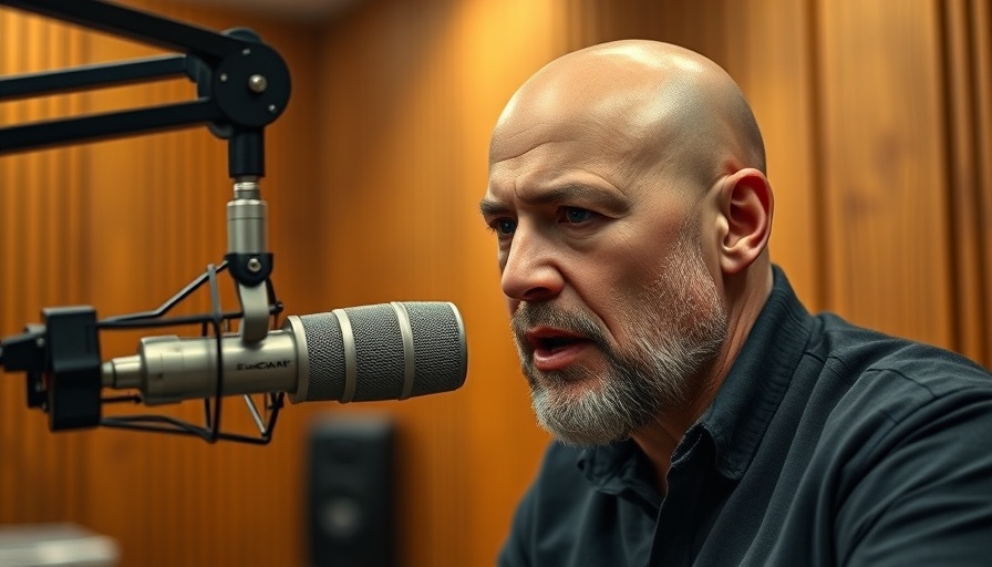 Man discussing medspa growth strategies in a studio setting.
