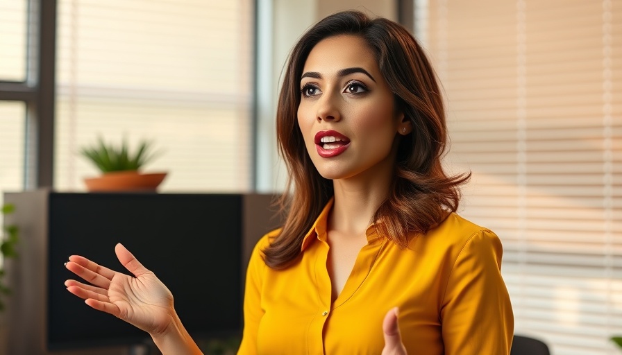 Confident professional woman discussing Seller's Market MedSpa Strategies in an office.