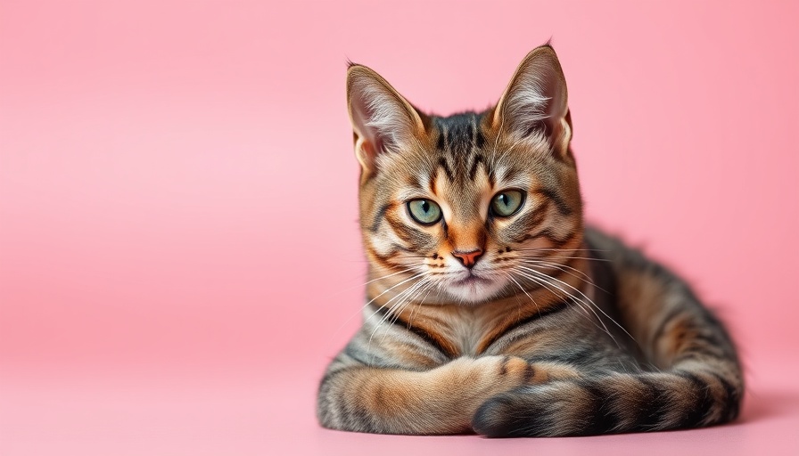 Cat with veterinary text on diagnosing FIP, highlighting new treatment options for cats with FIP.
