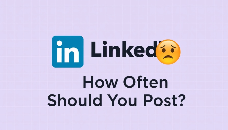 Minimalist illustration on how often to post on LinkedIn.