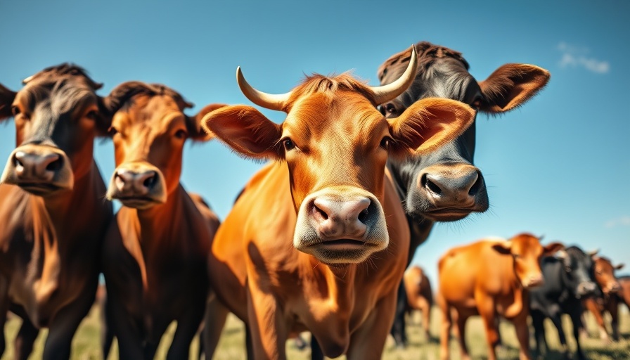 Cows in a field, related to generic therapy for bovine respiratory disease