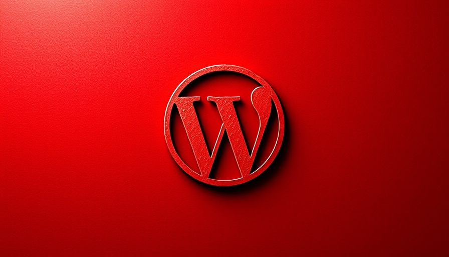 WordPress logo on red background indicating vulnerability alert