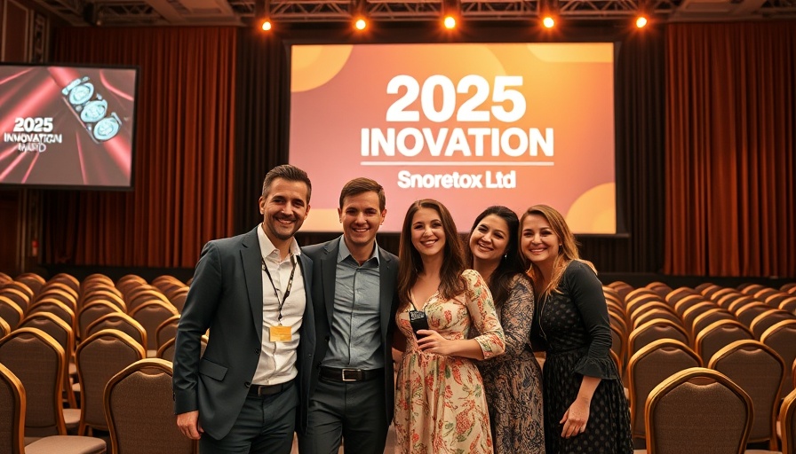 People on stage during 2025 Innovation Award presentation.