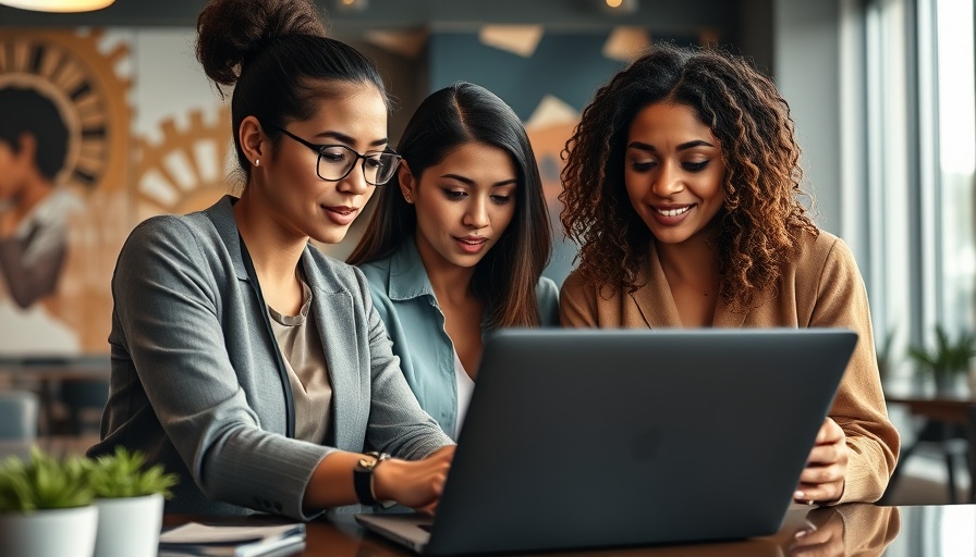 AI project management tools for veterinary clinics - two women collaborating at a laptop.