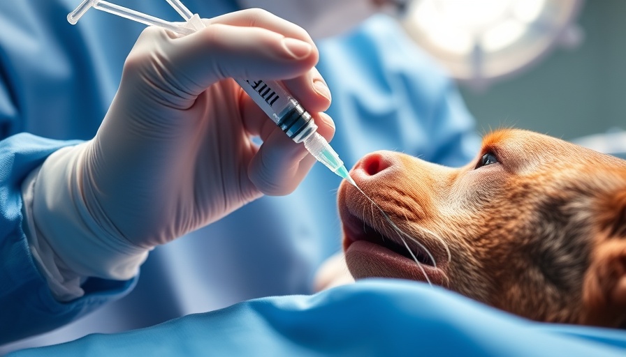 Veterinary surgery scene illustrating a balanced perioperative analgesia plan.
