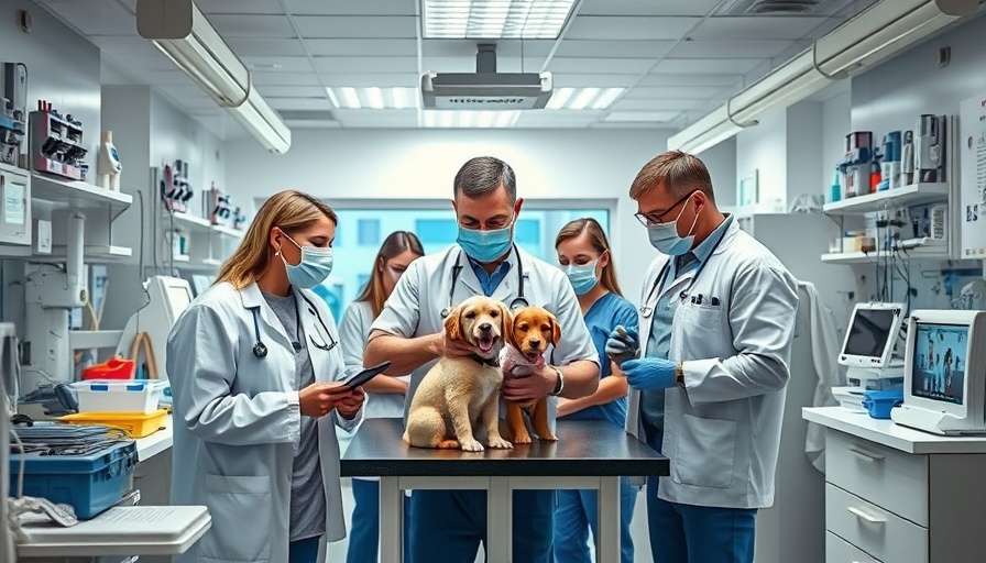 Veterinary clinic team implementing disaster recovery strategies.