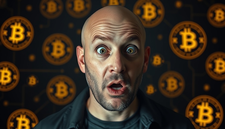 Surprised man with digital logos and coins, Medspa SEO concept.