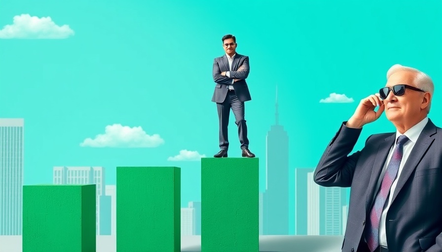 Business progression illustration with diverse men on blocks, Google store widget program for retailers theme.