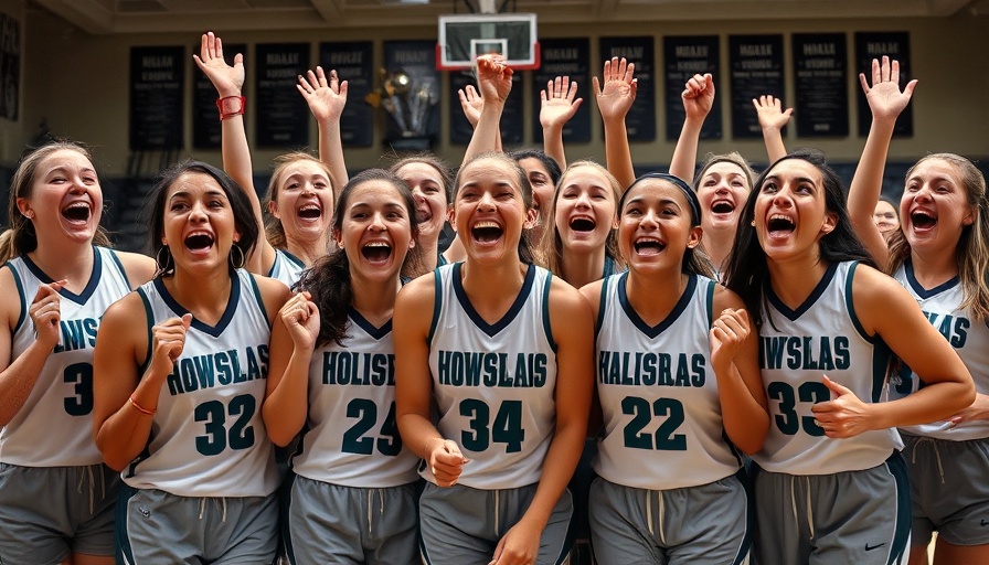 FGCU women's basketball team celebrates a tournament rematch victory indoors.