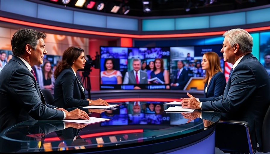 Suncoast News Network anchors reporting in studio.